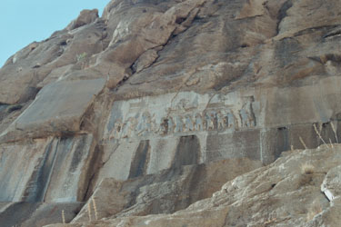 Felsrelief und -inschrift Dareios I.